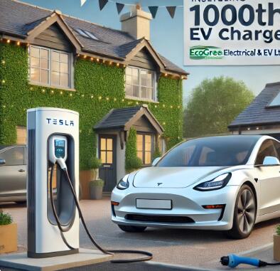 EcoGreen Electrical & EV Ltd Celebrates Milestone with Installation of 1000th EV Charger